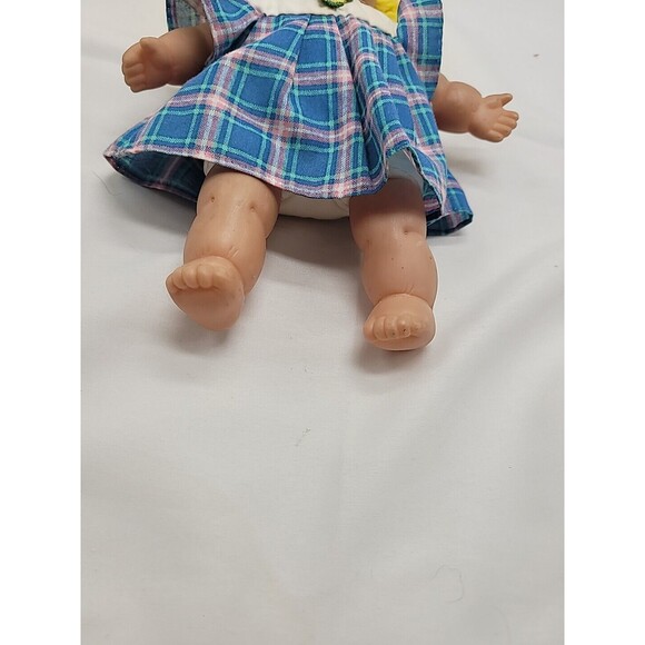 Sweet BABY DOLL with Yellow Hair Dress Sleep Eyes 9" CEAN TOYS - Picture 12 of 16
